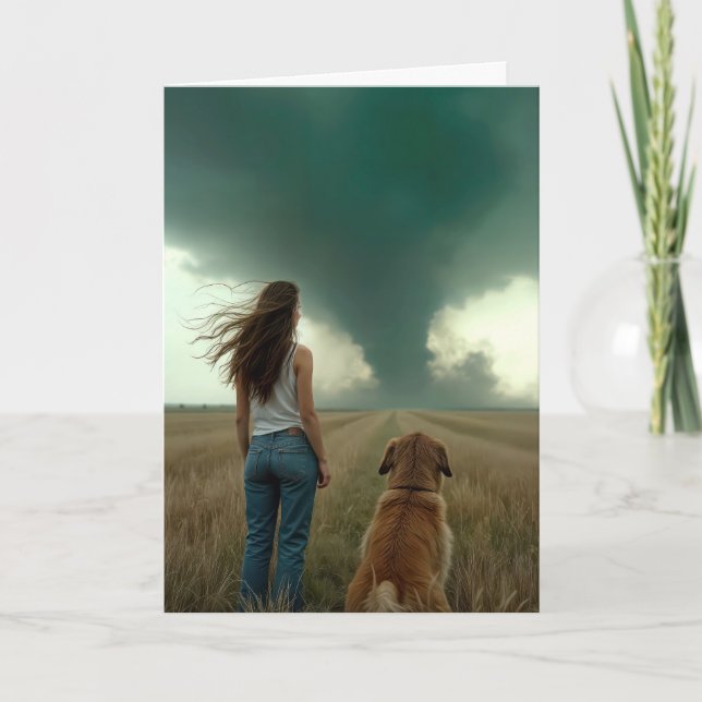 Carte Anniversaire Du Chasseur De Tempête (Devant)