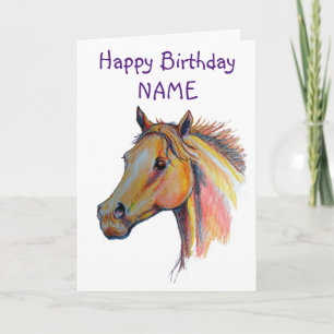 Carte Anniversaire du Chestnut Horse