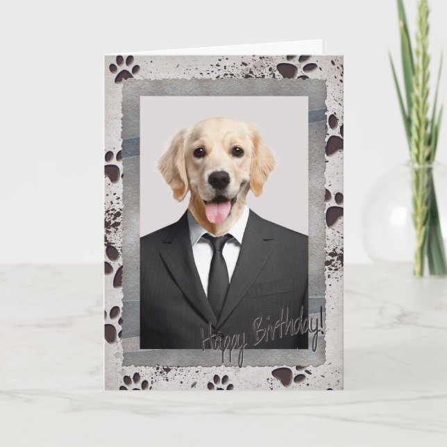 Carte Anniversaire du chien (Devant)