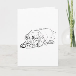 Carte Anniversaire du Chien, Dachshund à poil dur - Mign
