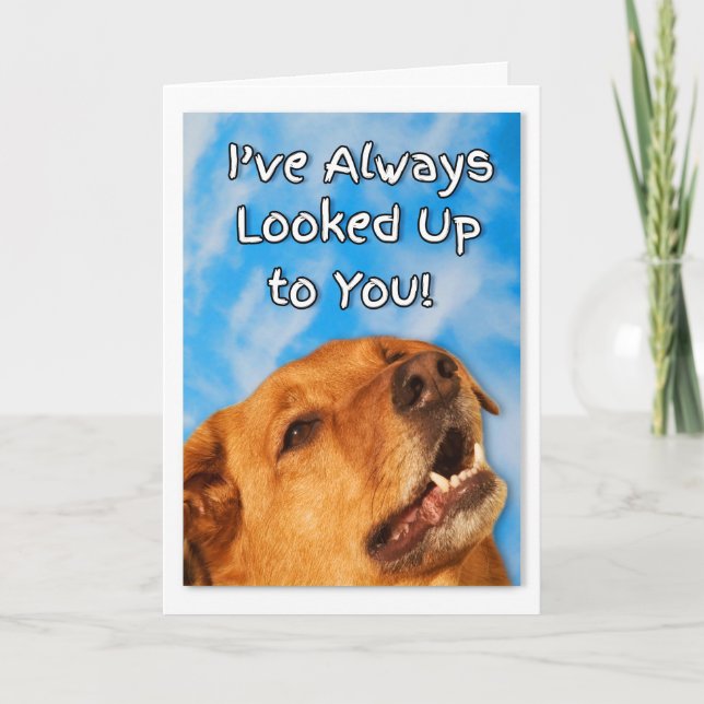 Carte Anniversaire du chien Golden Retriever (Devant)