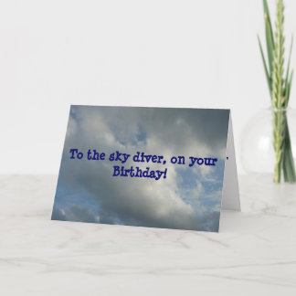 Carte Anniversaire du ciel