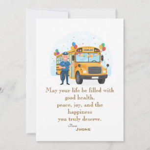 Carte Anniversaire du conducteur