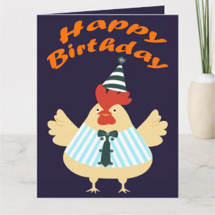 Carte Anniversaire du coq
