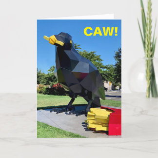 Carte Anniversaire du Corbeau géant