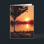 Carte Anniversaire du coucher du soleil pour son<br><div class="desc">Anniversaire du coucher du soleil pour son,  crédit : Robert Aichinger Autriche</div>