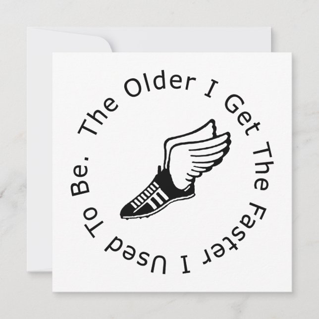 Carte Anniversaire du coureur (Devant)