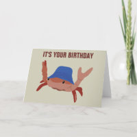 Anniversaire du crabe fou portant un Casquette de 
