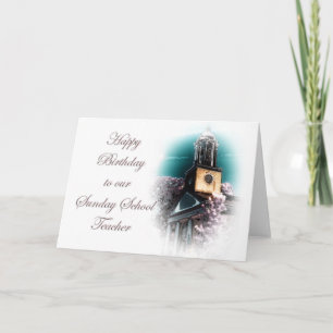 Carte Anniversaire du dimanche enseignant