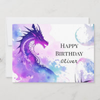 Anniversaire du Dragon Personnalisé Moderne