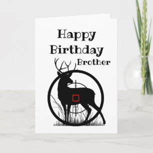 Carte Anniversaire du frère sur l'Humour de Crosshairs H