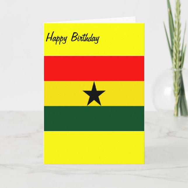Carte Anniversaire du Ghana (Devant)