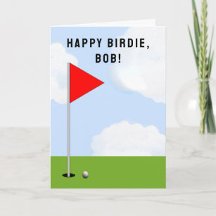 Carte Anniversaire du golf personnalisé