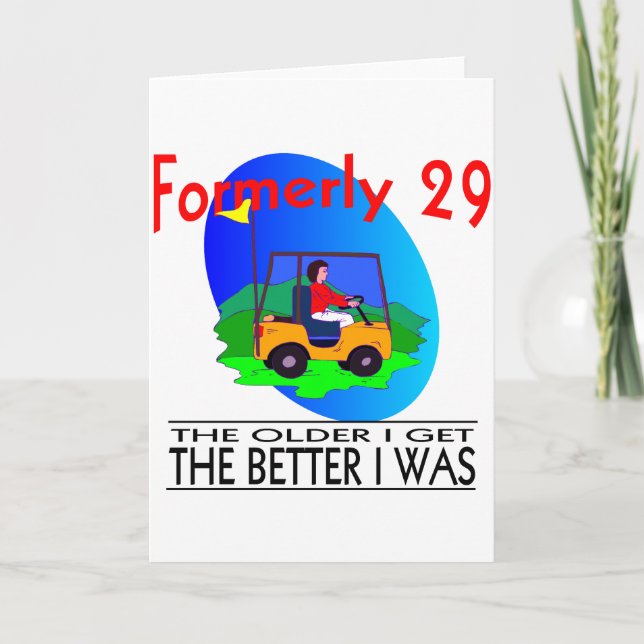 Carte Anniversaire du golfeur (Devant)