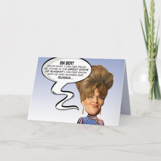 Carte Anniversaire du Grand État de l’Alaska de Sarah (Devant)