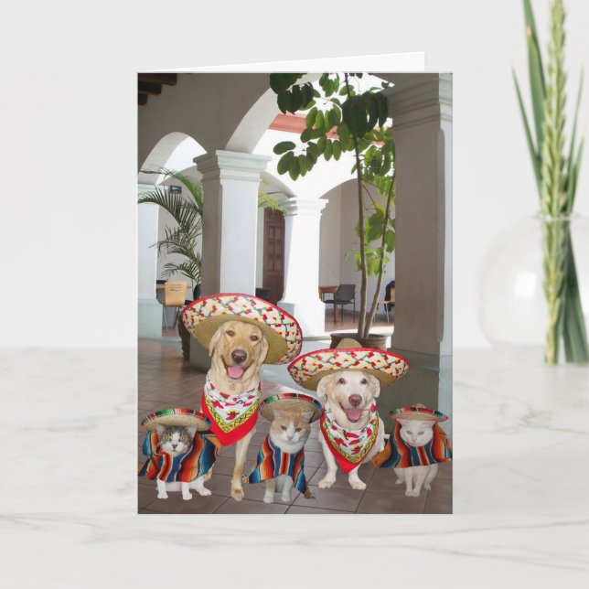 Carte Anniversaire du groupe en espagnol (Devant)