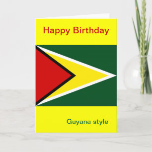 Carte Anniversaire du Guyana
