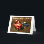 CARTE ANNIVERSAIRE DU JEUNE GRANDSON - VOITURE DE RACING<br><div class="desc">Dites à votre petite que vous souhaitez à votre GRADNSON UN TRÈS AMUSANT / TRÈS HEUREUX "Anniversaire" aujourd'hui et IL AImera VRAIMENT les voitures,  aussi!!!!</div>