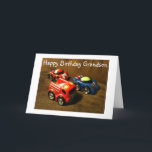 CARTE ANNIVERSAIRE DU JEUNE GRANDSON - VOITURE DE RACING<br><div class="desc">Dites à votre petite que vous souhaitez à votre GRADNSON UN TRÈS AMUSANT / TRÈS HEUREUX "Anniversaire" aujourd'hui et IL AImera VRAIMENT les voitures,  aussi!!!!</div>