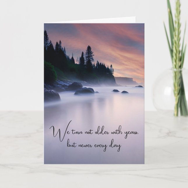 Carte Anniversaire du lac Mist (Devant)