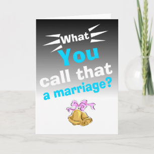 Carte anniversaire du mariage heureux sarcastique