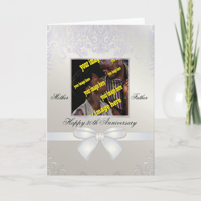 Carte Anniversaire du Mariage Pearl (Devant)