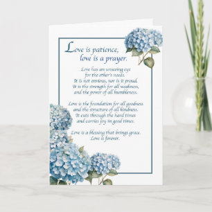 Carte Anniversaire du Mariage religieux à Couple Bleu