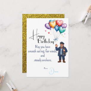 Carte Anniversaire du Marin