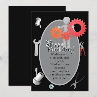 Carte Anniversaire du mécanicien 