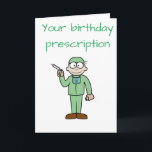 CARTE *ANNIVERSAIRE DU MÉDECIN * DOUBLE DOSE DE PLAISIR<br><div class="desc">THIS "PRESCRIPTION IS PERFECT" FOR THE ****DOCTOR** IN YOUR LIVE... A DOUBLE DOSE DE RELAXATION ET DE FUN ! THEY WORK SO HARD AND THEY REALLY DO DESERVE EVEN MORE ON THEIR SPECIAL DAY. THANK YOU FOR STOP BY ONE OF MY NINE STORES AT ZAZZLE AND CHECK OUT ALL MY...</div>