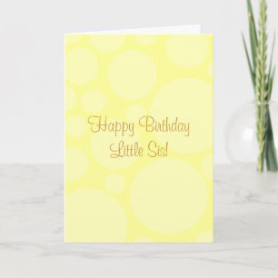 Carte Anniversaire Du Petit Sis !