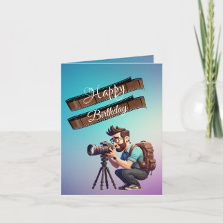 Carte Anniversaire du photographe
