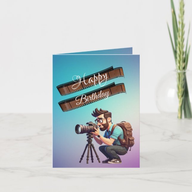 Carte Anniversaire du photographe  (Devant)