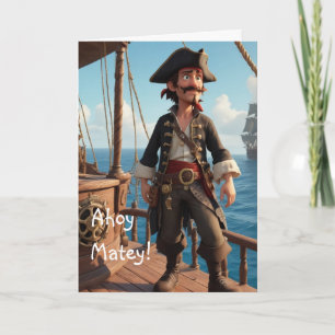 Carte Anniversaire du Pirate