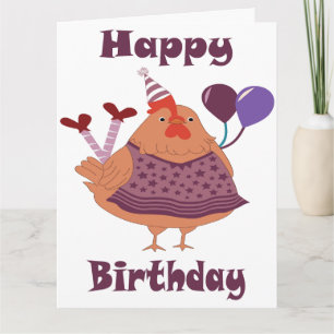 Carte Anniversaire du poulet