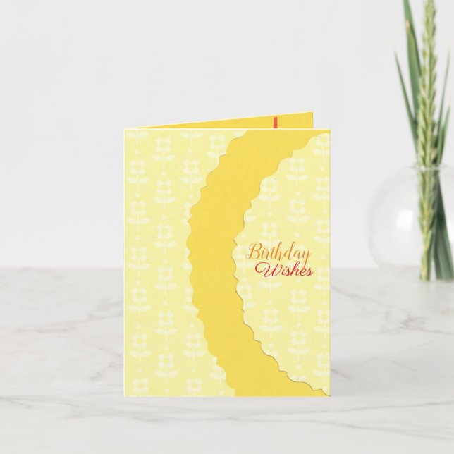 Carte Anniversaire du soleil (Devant)