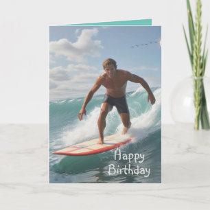 Carte Anniversaire du surfeur