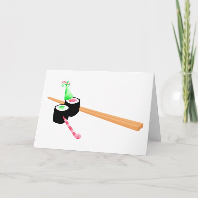 Carte Anniversaire du Sushi (Devant)