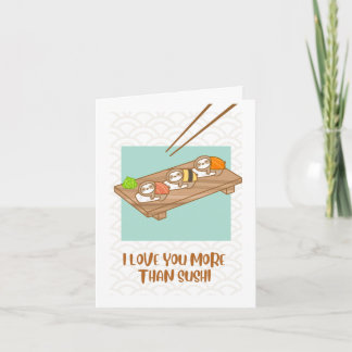 Carte Anniversaire du Sushi Sloth