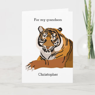 Carte Anniversaire du Tigre