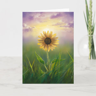 Carte Anniversaire du tournesol