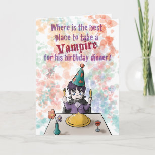 Carte Anniversaire du Vampire