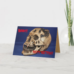 Carte Anniversaire du vieux crâne