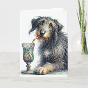 Carte Anniversaire du Wolfhound irlandais