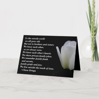 Carte Anniversaire d'un frère / soeur