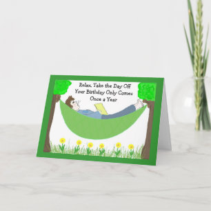 Carte Anniversaire d'un gars drôle