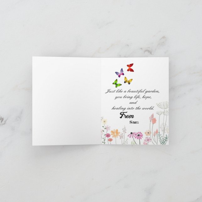Carte Anniversaire d'un médecin  (Intérieur)