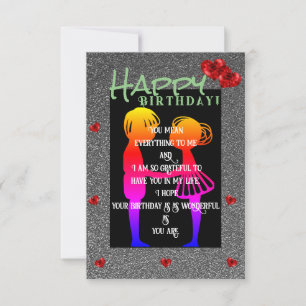 Carte anniversaire écrasant