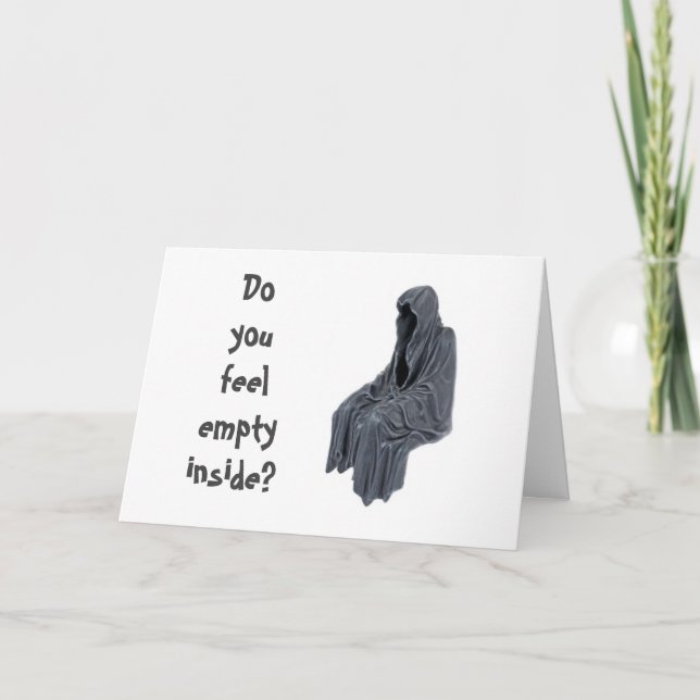 Carte ANNIVERSAIRE éffrayant VOUS SOUHAITE ! (Devant)