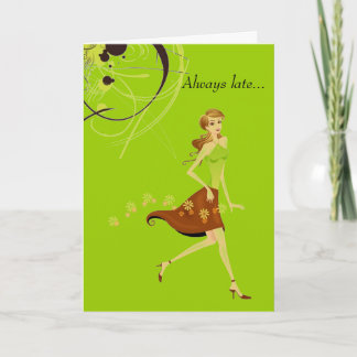 Carte Anniversaire en retard